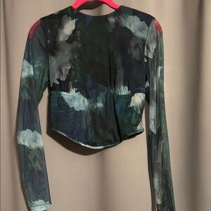 Floral Long Sleeve Women's Top